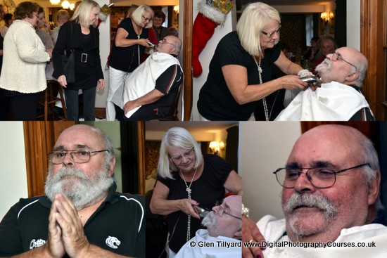 Pumpy having his bead shaved off